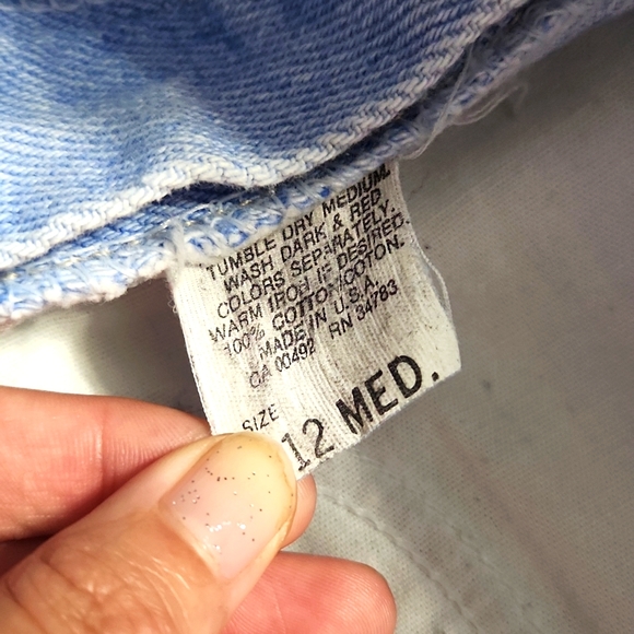 RARE!! Vintage Lee Riders Light Wash Baggy Relaxed Tapered Leg Western Mom Jeans - Picture 10 of 12